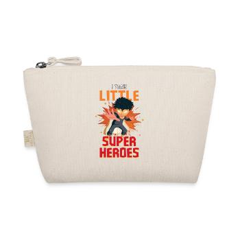 Kindergarten teacher raises little superheroes - Organic Pouch - nature - Front