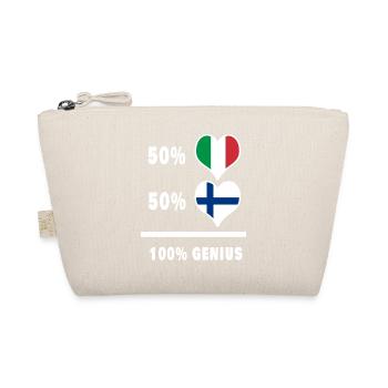 Italien und Finnland genial / Geschenk - Bio-Täschchen - Natur - Vorne
