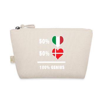 Italien und Dänemark genial / Geschenk - Bio-Täschchen - Natur - Vorne