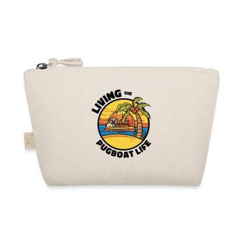Tugboat Pugboat Life Sailing Pug Owner Boat - Organic Pouch - nature - Front