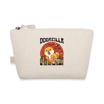 Dogezilla much big very scare wow - shiba inu dog - Organic Pouch - nature - Front