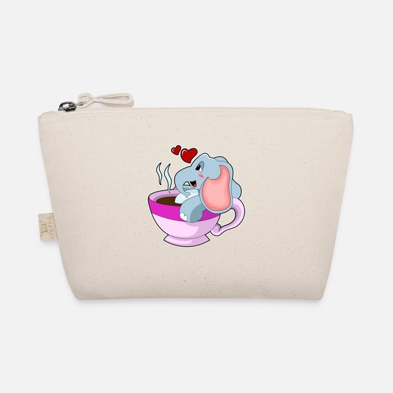 Éléphant avec tasse de café Trousse biologique