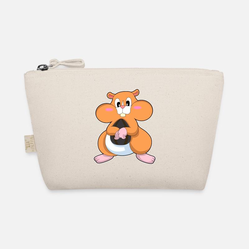 Hamster with walnut Organic Pouch
