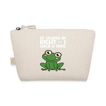 Of course I'm right I have a frog - Organic Pouch - nature - Front