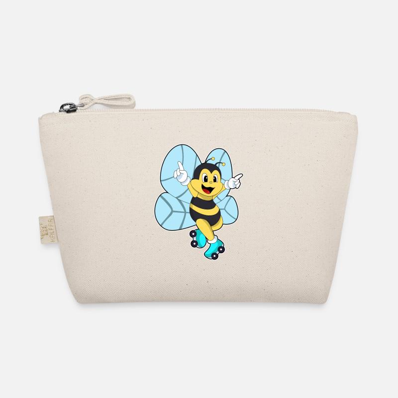 Bee with roller skates Organic Pouch