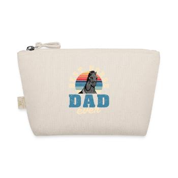 Best Horse Dad Ever Funny Riding Man Father's Day - Organic Pouch - nature - Front