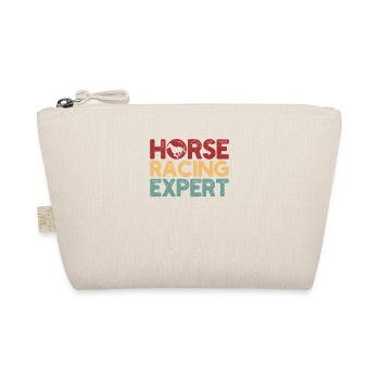 Horse Racing Expert Horse Race Racer - Organic Pouch - nature - Front