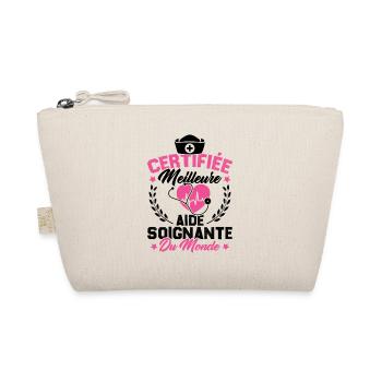 Certifiée meilleure aide-soignante du monde - Trousse biologique - nature - Devant