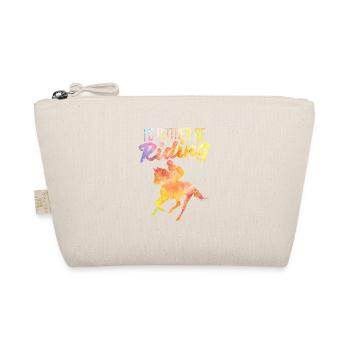 Rider Dear Horse Lover Cute I would - Organic Pouch - nature - Front