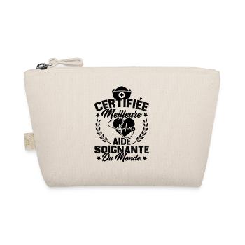 Certifiée meilleure aide-soignante du monde - Trousse biologique - nature - Devant