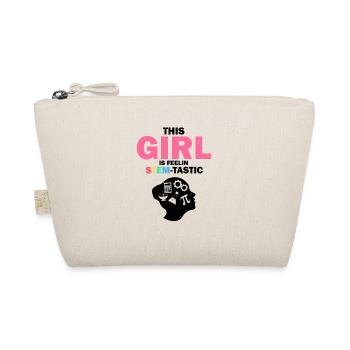 Steminist Science Design for Women Science - Organic Pouch - nature - Front