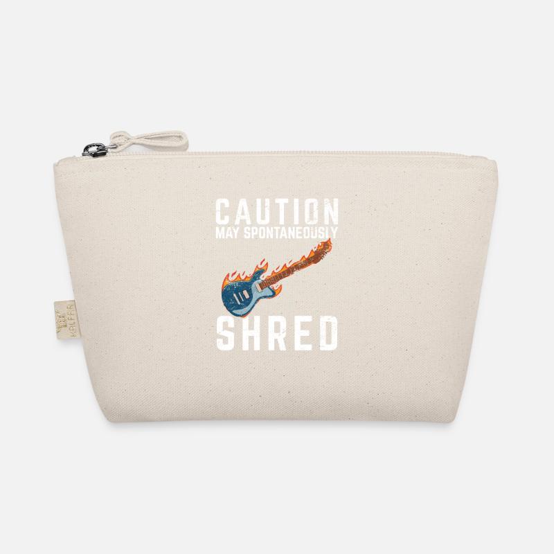 Caution May Spontaneously Shred Electric Guitar Pl Bio-Täschchen