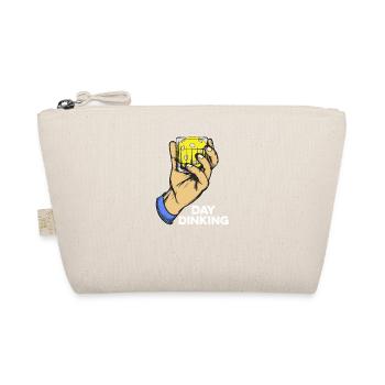 Day Dinking - Humor Pickleball Player Paddleball - Organic Pouch - nature - Front
