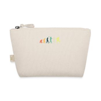 Funny Pickleball Paddle Pickleball Evolution Pun - Organic Pouch - nature - Front