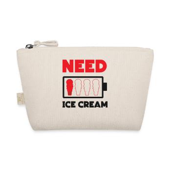 Ice Cream Battery Cone Besoin de glace - Trousse biologique - nature - Devant