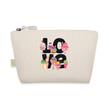 Ice Cream Cone Popsicle Love - Organic Pouch - nature - Front