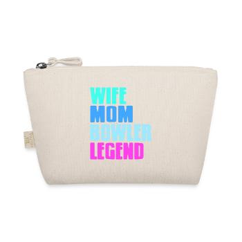 Femme Maman Bowler Legend Retro Bowling T-Shirt - Trousse biologique - nature - Devant
