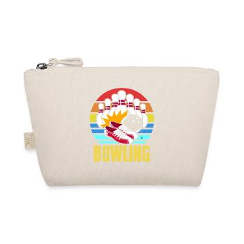 Rétro Vintage Awesome Bowling Design T-Shirt - Trousse biologique - nature - Devant