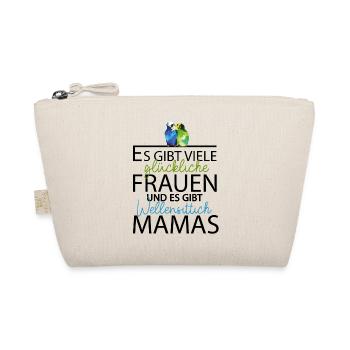 Glückliche Wellensittich Mama Haustier Vogel Mama - Bio-Täschchen - Natur - Vorne