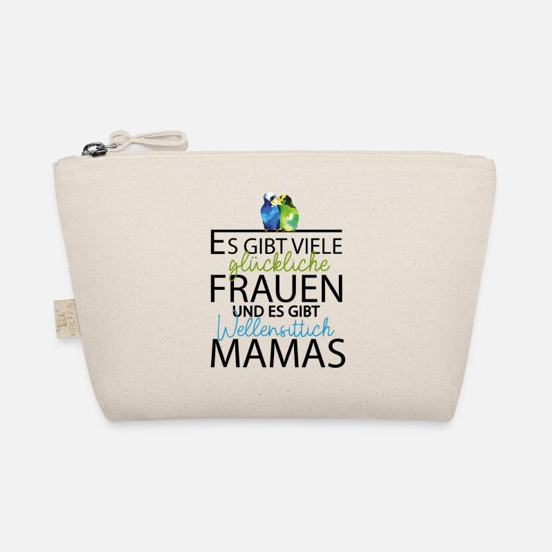 Glückliche Wellensittich Mama Haustier Vogel Mama Bio-Täschchen