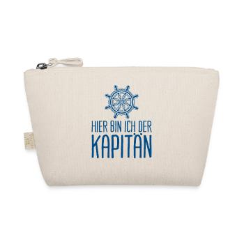 Kapitän Segeln Segler Ich bin der Kapitän - Bio-Täschchen - Natur - Vorne