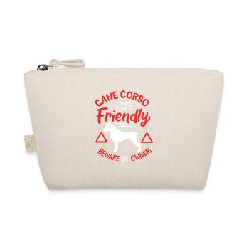 Cane Corso Is Friendly - Bio-Täschchen - Natur - Vorne