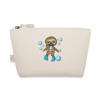 Scuba Diving Sloth Lazy Animal Diving I Gift - Organic Pouch - nature - Front