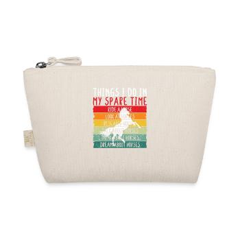 Drôles de chevaux chevauchant des choses que je dans mon - Trousse biologique - nature - Devant