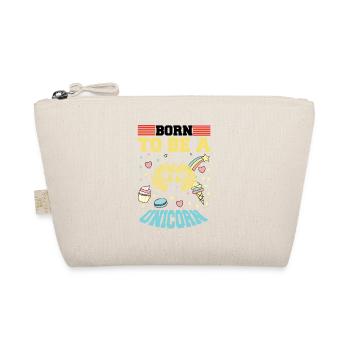 Born to be a unicorn Unicorn - Organic Pouch - nature - Front