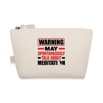 Meditation Adds Life To Your Years Meditation Rela - Bio-Täschchen - Natur - Vorne