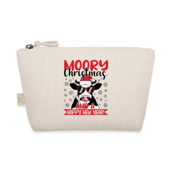 Moory Christmas and a happy new Year! - Organic Pouch - nature - Front