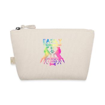 Facilement distrait des chevaux et des chiens Drôle - Trousse biologique - nature - Devant