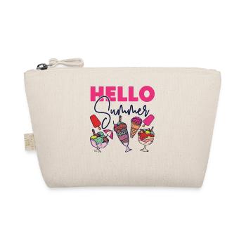 Ice Cream Cone Popsicle Hello - Organic Pouch - nature - Front