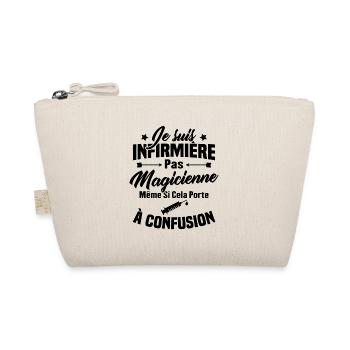 Humour Cadeau Je suis infirmière pas magicienne - Trousse biologique - nature - Devant