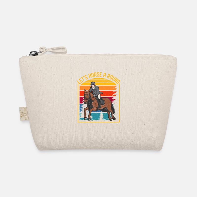 Let’s Horse A Round Typography Amateurs de chevaux Trousse biologique