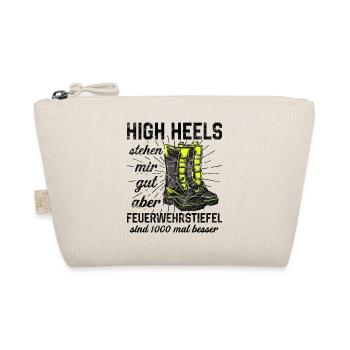 Feuerwehrfrau - Bio-Täschchen - Natur - Vorne