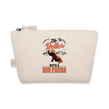 Life is better with a Red Panda Roter Panda - Organic Pouch - nature - Front