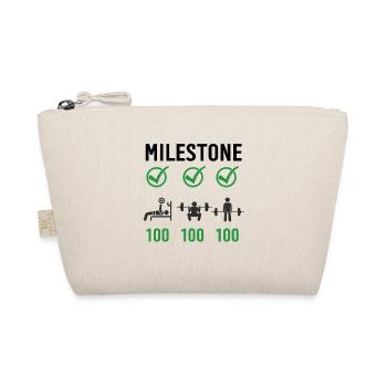 Gym Deadlifts Workout love - my hobby fitness rout - Organic Pouch - nature - Front