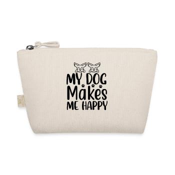 My dog makes me happy - Organic Pouch - nature - Front