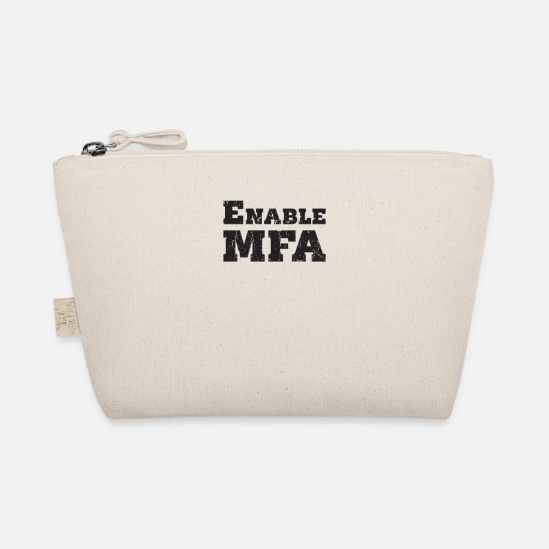 Enable MFA - cyber security Organic Pouch