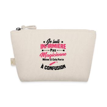Humour Cadeau Je suis infirmière pas magicienne - Trousse biologique - nature - Devant