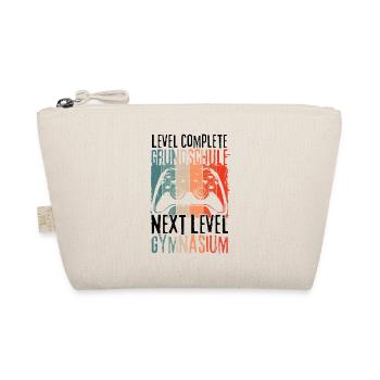 Level Complete Grundschule Einschulung Gymnasium - Bio-Täschchen - Natur - Vorne