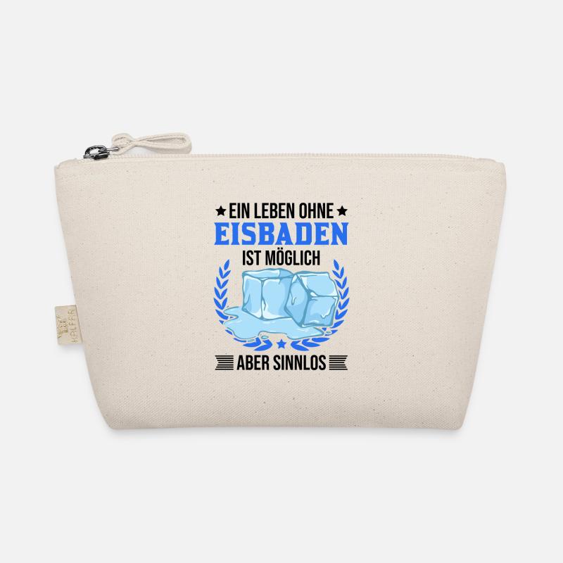 Eisbad Eisbaden Winterbad Eisschwimmen Bio-Täschchen