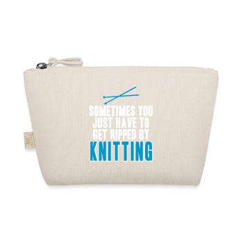 You Just Have To Get Ripped By Knitting Funny - Bio-Täschchen - Natur - Vorne
