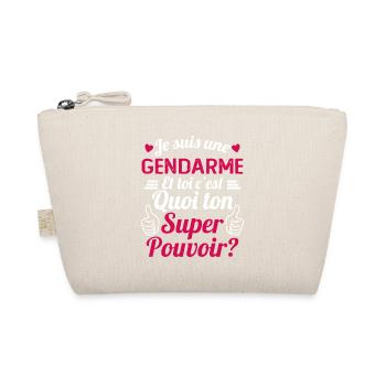 Je Suis Une Gendarme c'est Mon Super Pouvoir - Trousse biologique - nature - Devant