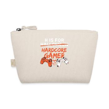 H Is For Hardcore Gamer Halloween Video Games - Bio-Täschchen - Natur - Vorne
