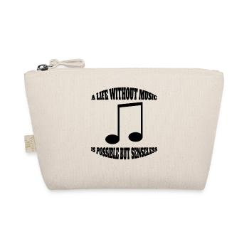 Musik Music Musiklehrer Spruch Musizieren Musiker - Bio-Täschchen - Natur - Vorne