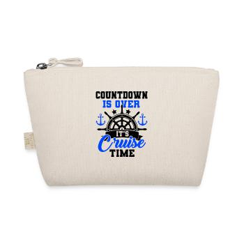 Countdown Is Over It's Cruise Time Sailing Captain - Bio-Täschchen - Natur - Vorne