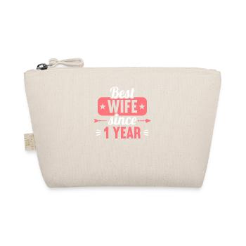 Meilleure épouse depuis 1 an 1er jour de mariage - Trousse biologique - nature - Devant