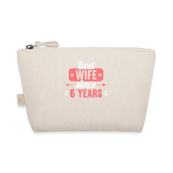 Best Wife Since 6 Years 6th Wedding day - Bio-Täschchen - Natur - Vorne
